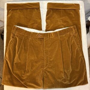 Brioni Sport Cannes Corduroy Pants Brown Made in Italy Size 35